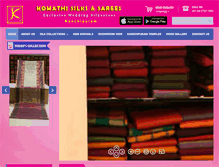 Tablet Screenshot of komathisilks.com